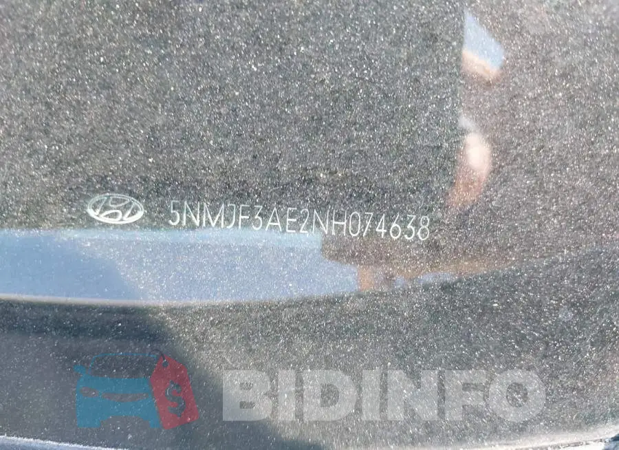 5NMJF3AE2NH074638 Photo# 9