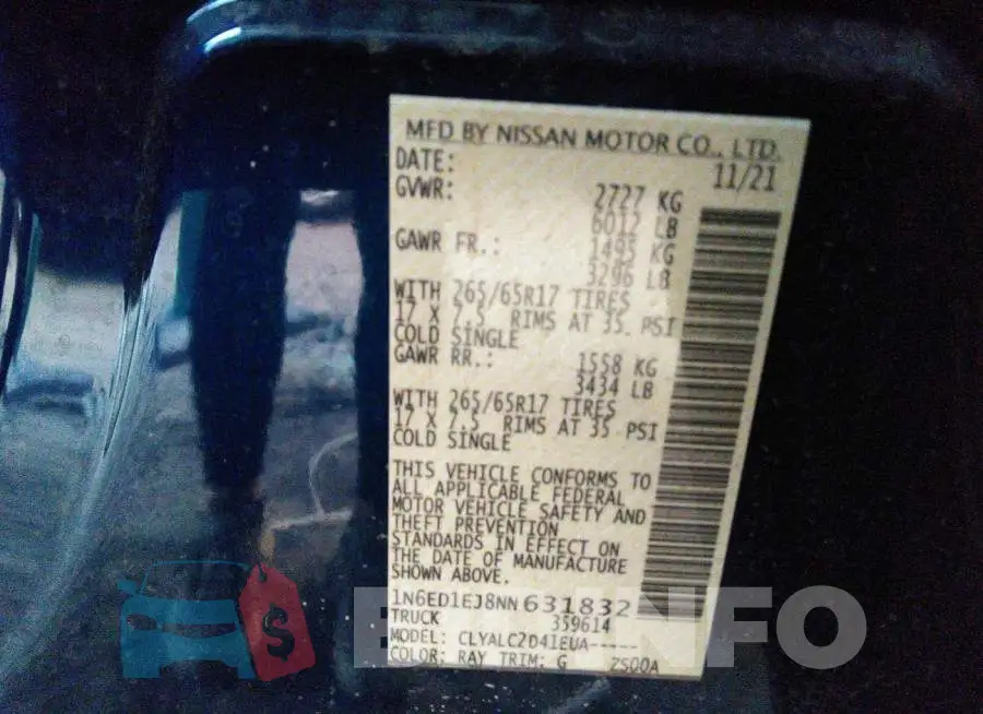 1N6ED1EJ8NN631832 Photo# 9