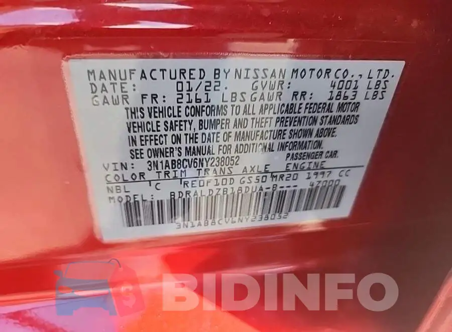 3N1AB8CV6NY238052 Photo# 8