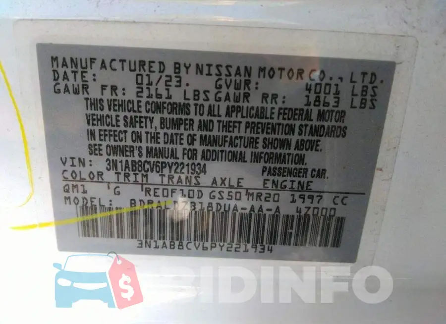 3N1AB8CV6PY221934 Photo# 9