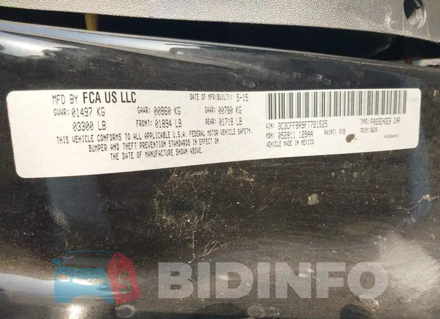 3C3CFFBR9FT721525 Photo# 9