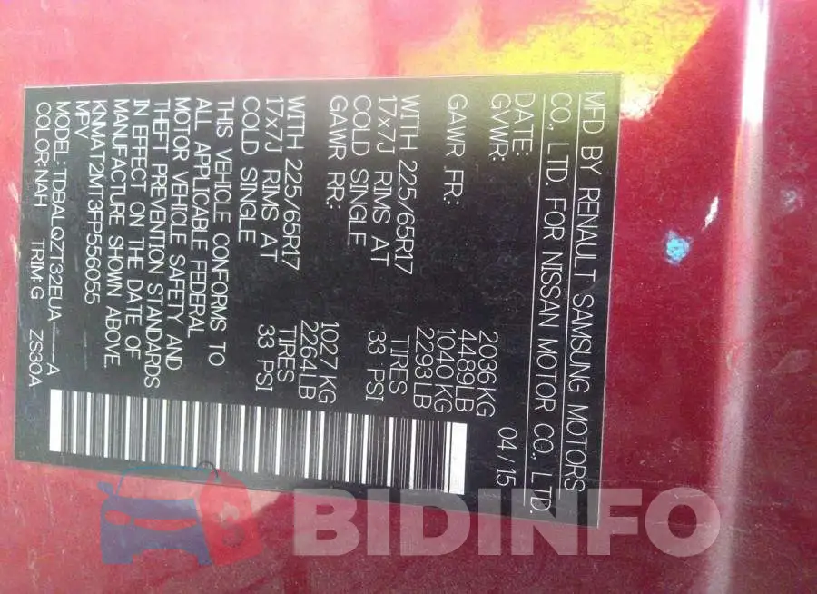 KNMAT2MT3FP556055 Photo# 9