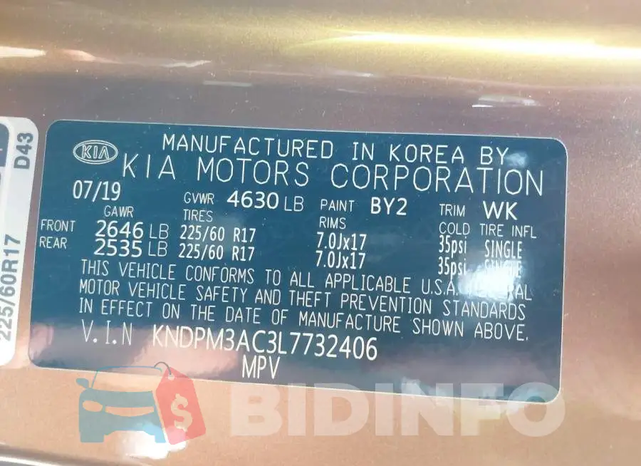 KNDPM3AC3L7732406 Photo# 9