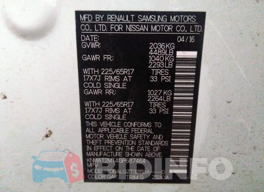 KNMAT2MT4GP687464 Photo# 9