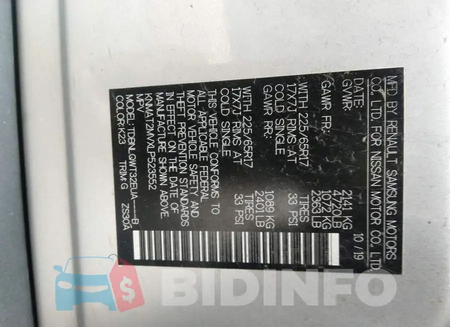 KNMAT2MVXLP523552 Photo# 9
