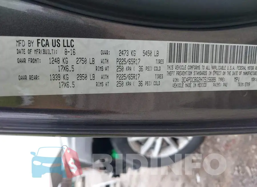 3C4PDCBG2HT515689 Photo# 9