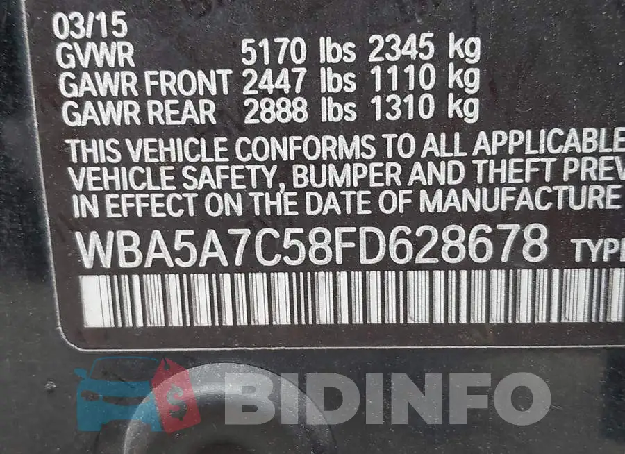 WBA5A7C58FD628678 Photo# 9