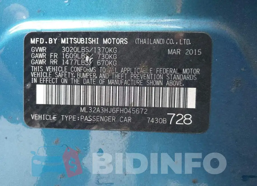 ML32A3HJ6FH045672 Photo# 9