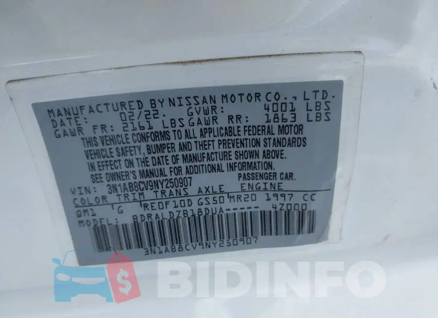 3N1AB8CV9NY250907 Photo# 9
