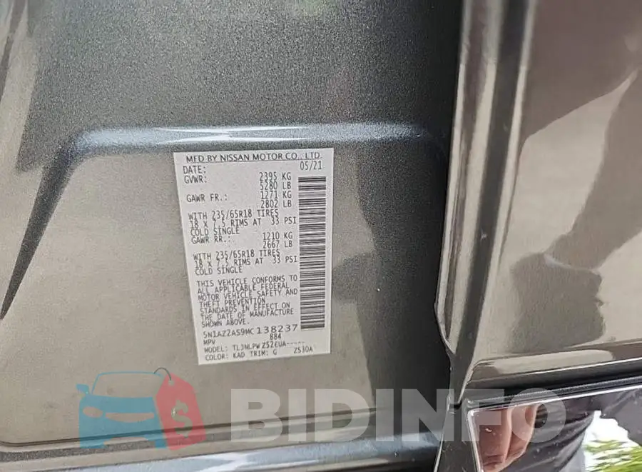 5N1AZ2AS9MC138237 Photo# 8