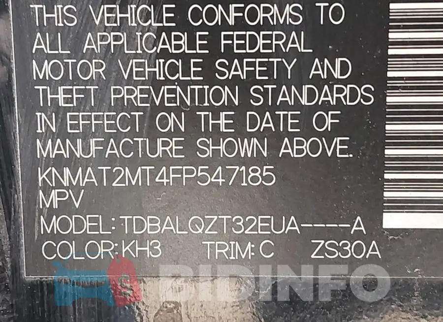 KNMAT2MT4FP547185 Photo# 9