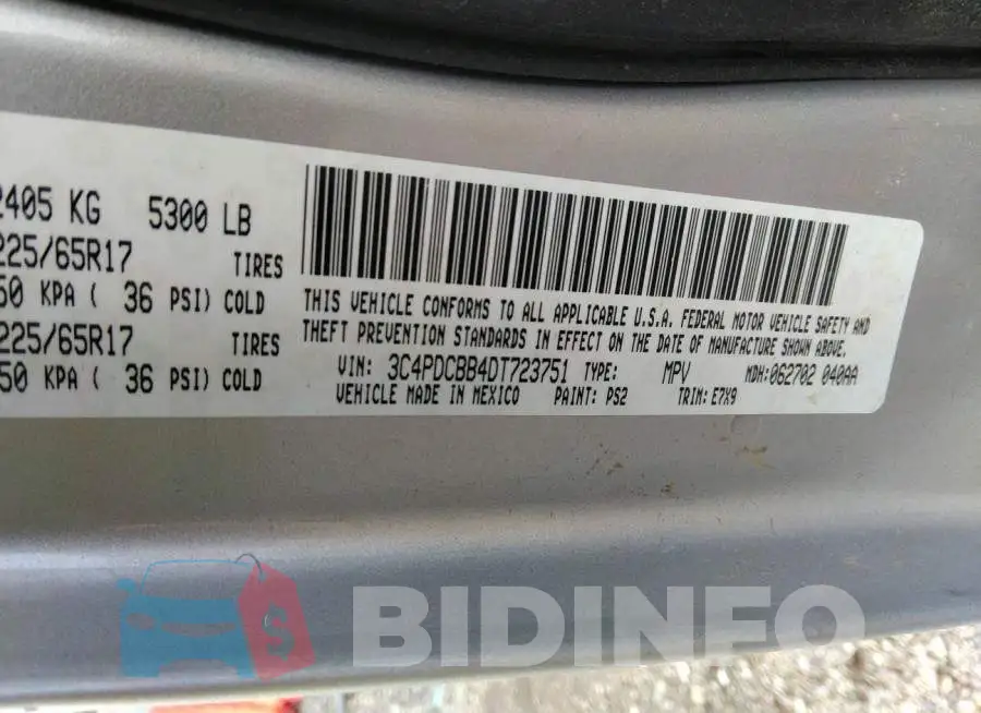 3C4PDCBB4DT723751 Photo# 9