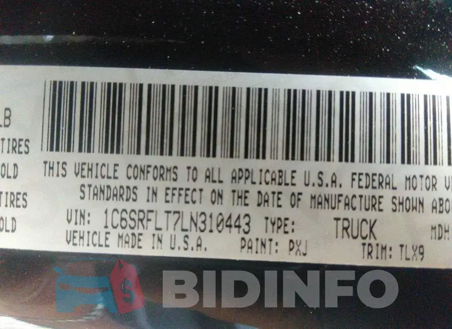 1C6SRFLT7LN310443 Photo# 9