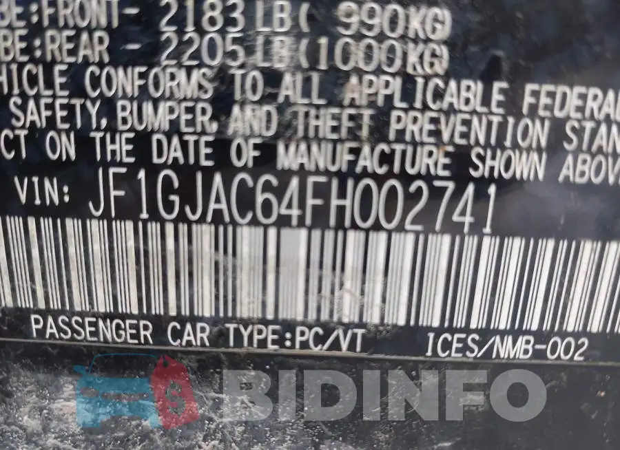 JF1GJAC64FH002741 Photo# 9