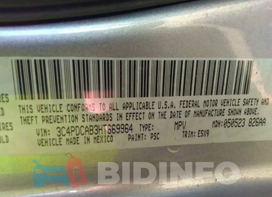 3C4PDCAB3HT669964 Photo# 9