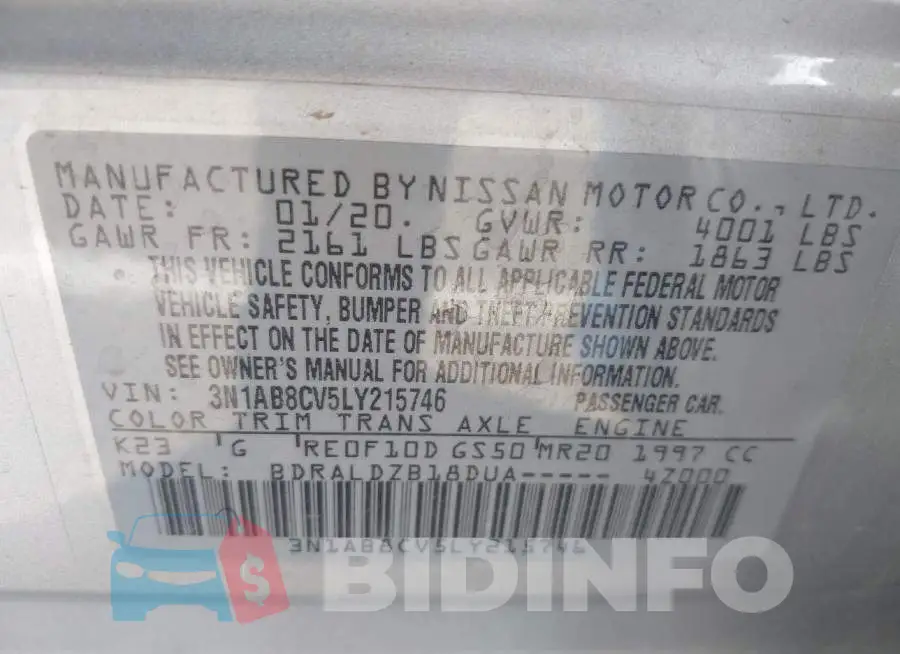 3N1AB8CV5LY215746 Photo# 9