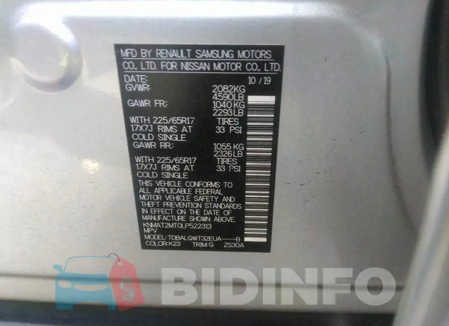 KNMAT2MT0LP522313 Photo# 9