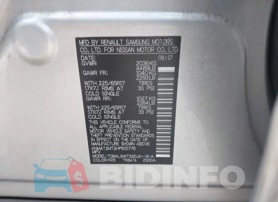 KNMAT2MT2HP615776 Photo# 9