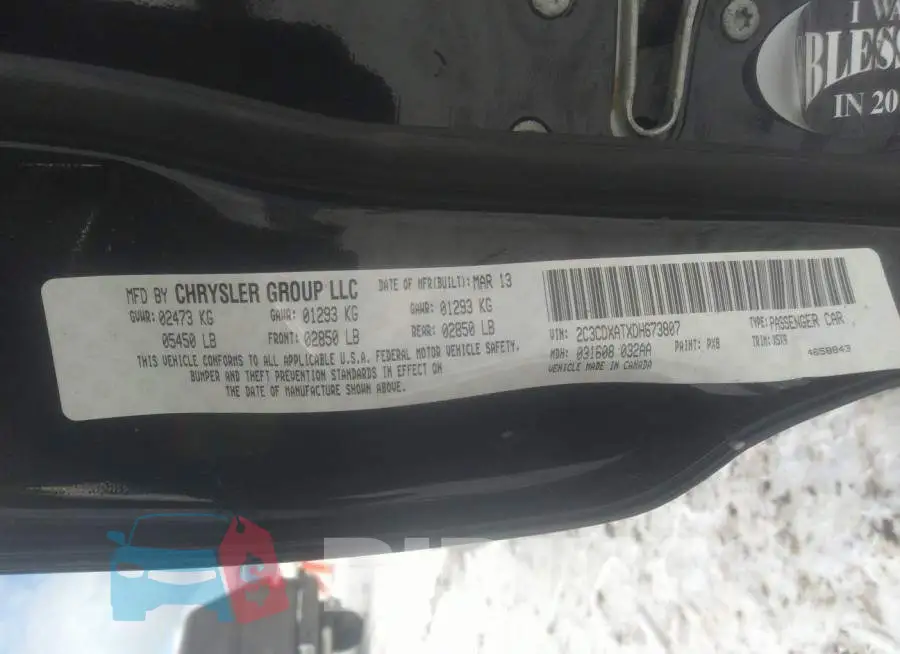 2C3CDXATXDH673807 Photo# 9