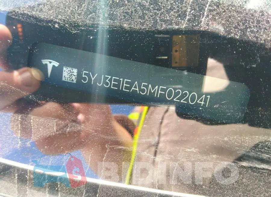 5YJ3E1EA5MF022041 Photo# 9