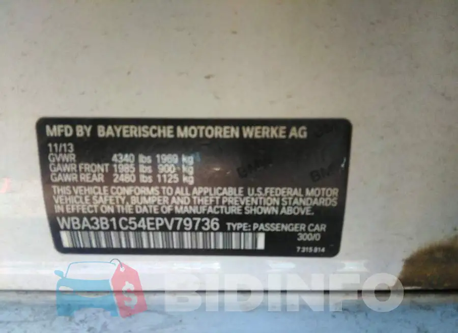 WBA3B1C54EPV79736 Photo# 9