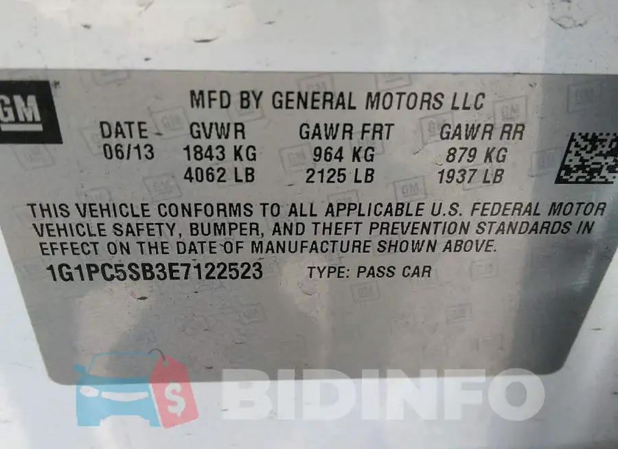 1G1PC5SB3E7122523 Photo# 9