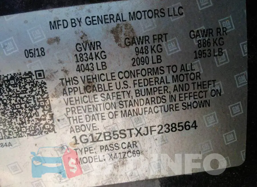 1G1ZB5STXJF238564 Photo# 9