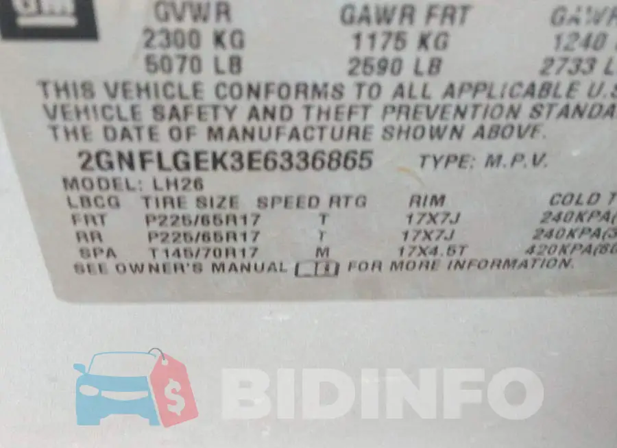 2GNFLGEK3E6336865 Photo# 9