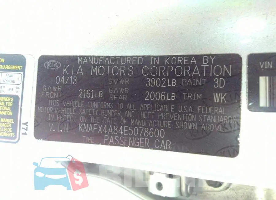 KNAFX4A84E5078600 Photo# 9
