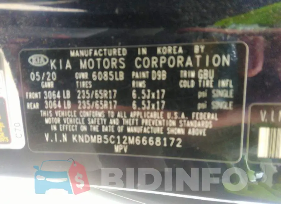 KNDMB5C12M6668172 Photo# 9