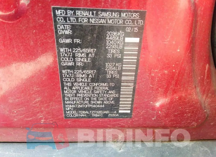 KNMAT2MT0FP540444 Photo# 9