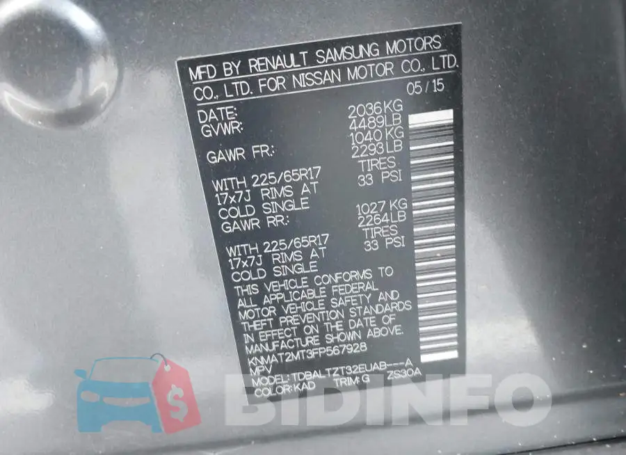 KNMAT2MT3FP567928 Photo# 9