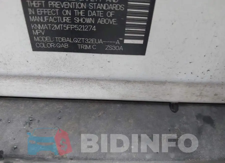 KNMAT2MT5FP521274 Photo# 9