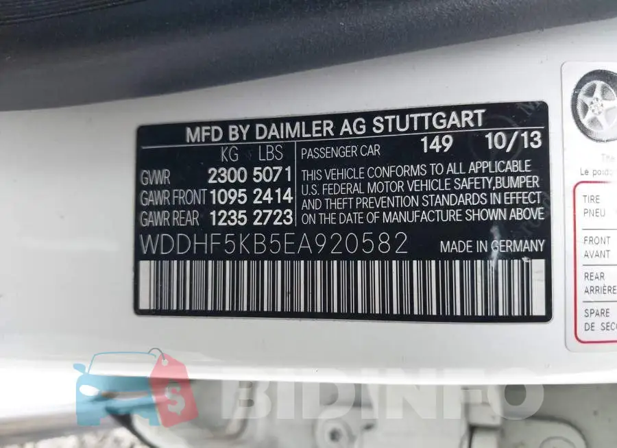 WDDHF5KB5EA920582 Photo# 9