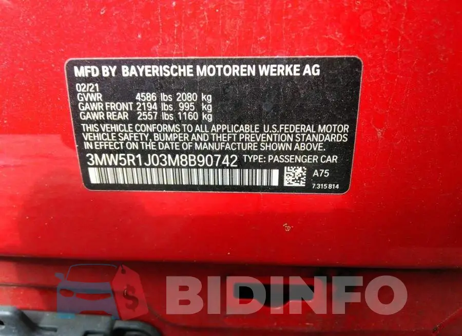 3MW5R1J03M8B90742 Photo# 9