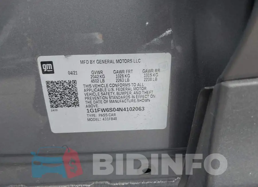 1G1FW6S04N4102063 Photo# 9