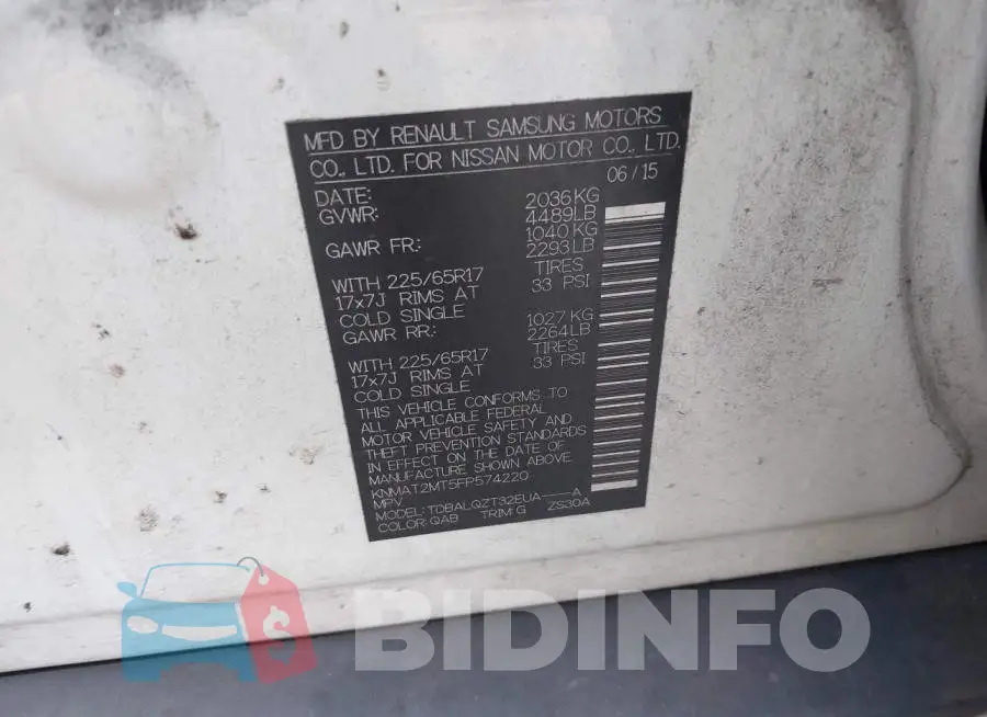 KNMAT2MT5FP574220 Photo# 9