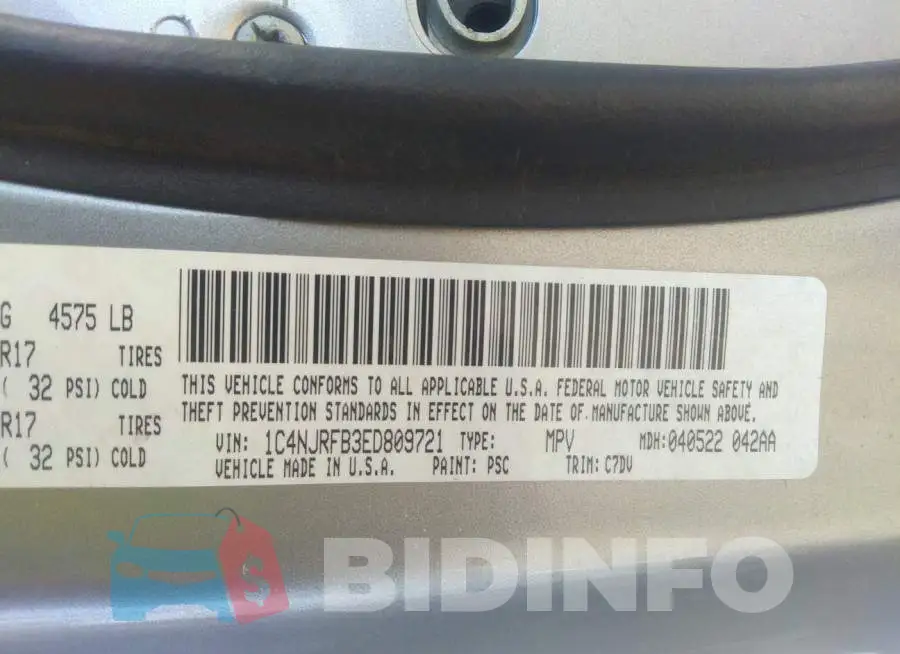 1C4NJRFB3ED809721 Photo# 9