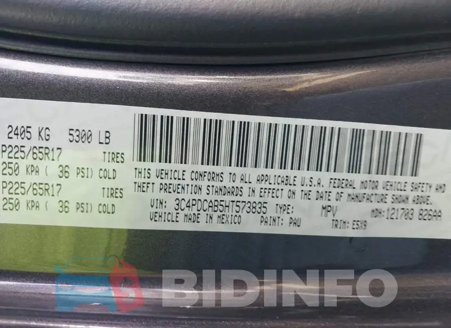 3C4PDCAB5HT573835 Photo# 9