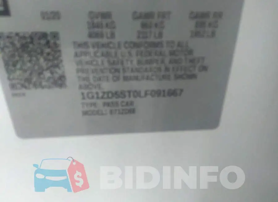 1G1ZD5ST0LF091667 Photo# 9