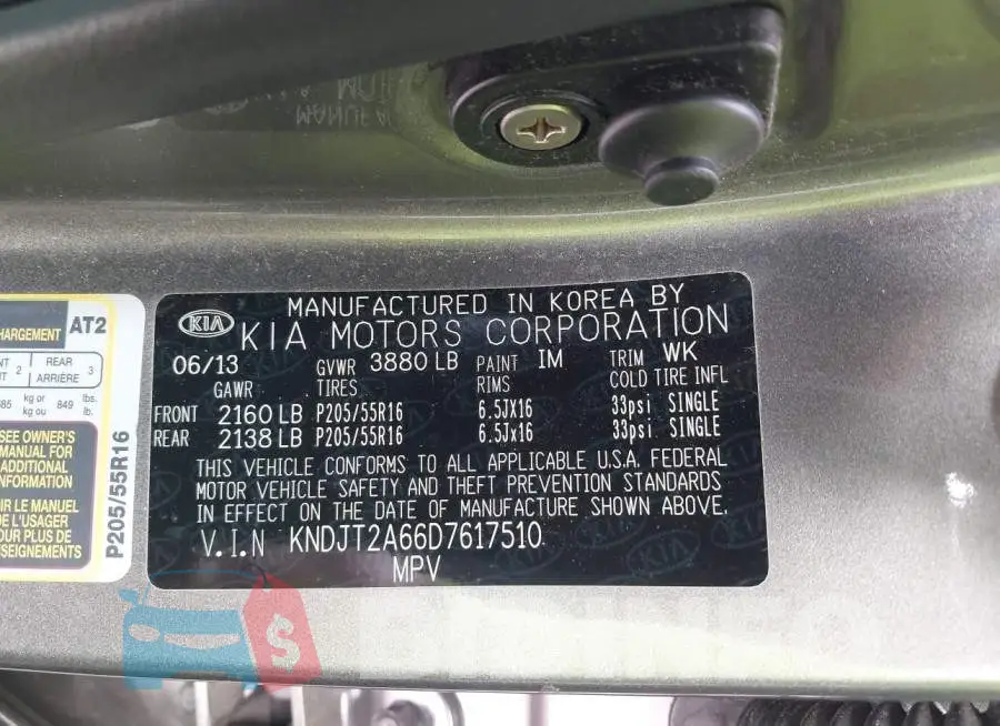 KNDJT2A66D7617510 Photo# 9
