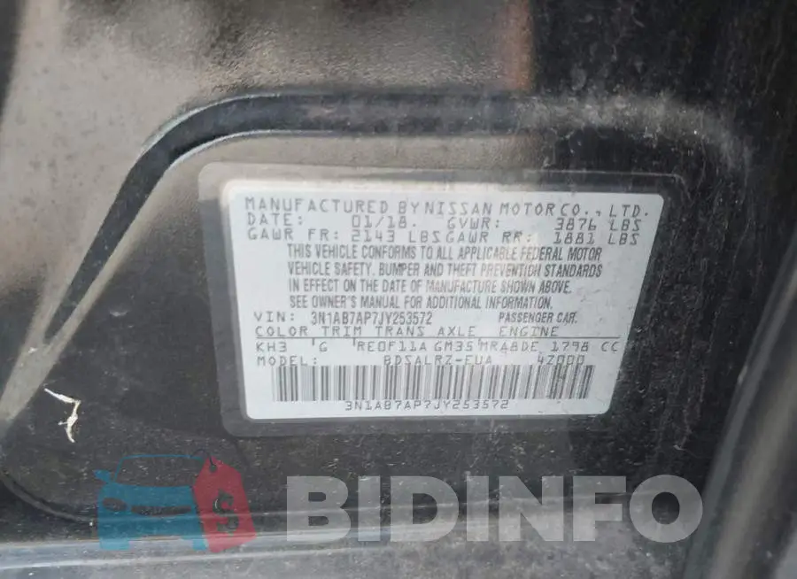 3N1AB7AP7JY253572 Photo# 9
