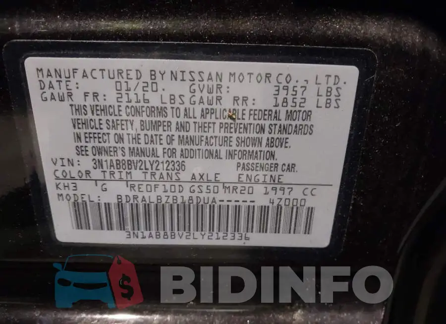 3N1AB8BV2LY212336 Photo# 9