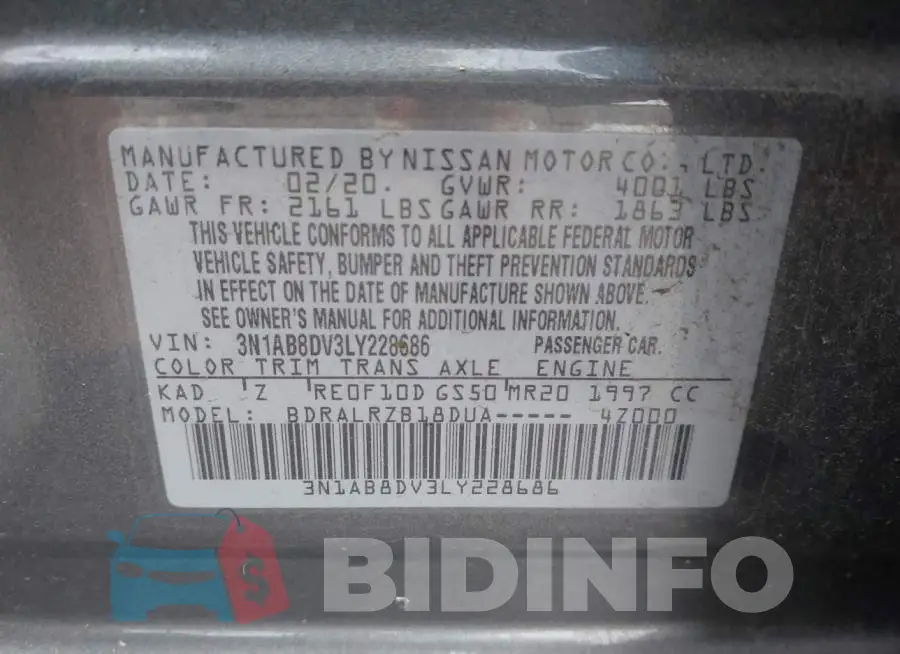 3N1AB8DV3LY228686 Photo# 9