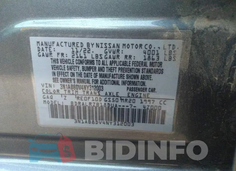 3N1AB8DV4NY312003 Photo# 9