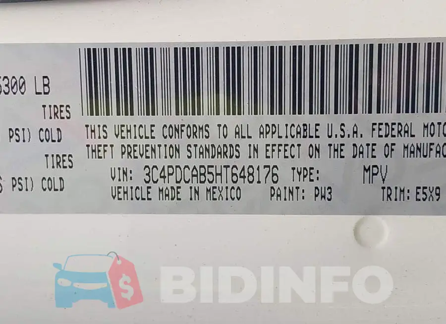 3C4PDCAB5HT648176 Photo# 9