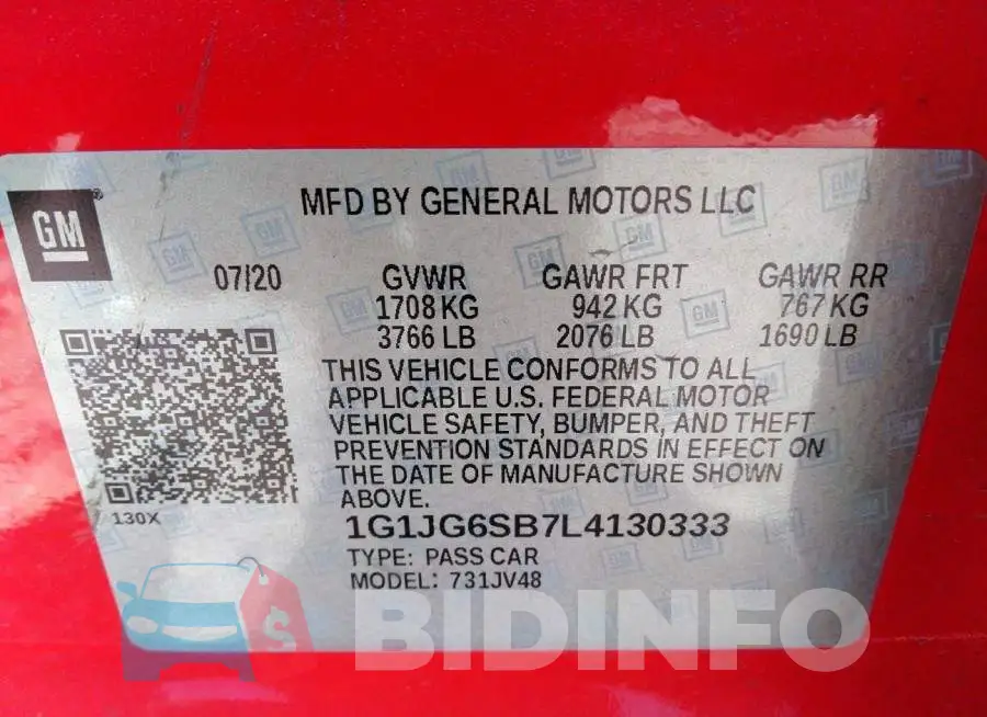 1G1JG6SB7L4130333 Photo# 9