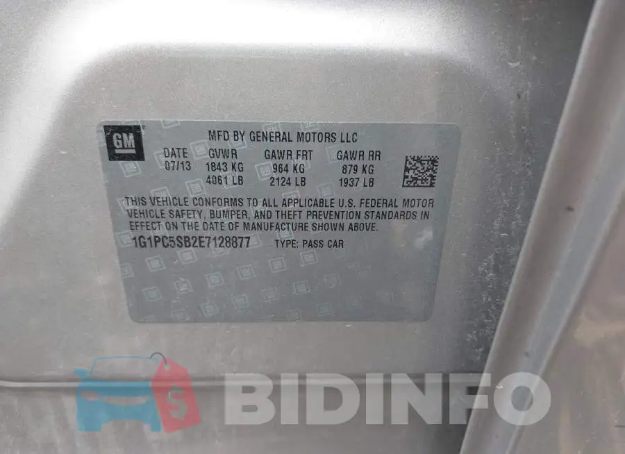 1G1PC5SB2E7128877 Photo# 9