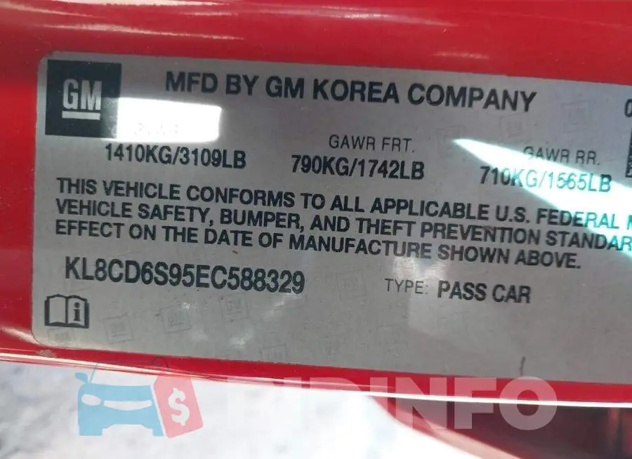 KL8CD6S95EC588329 Photo# 9