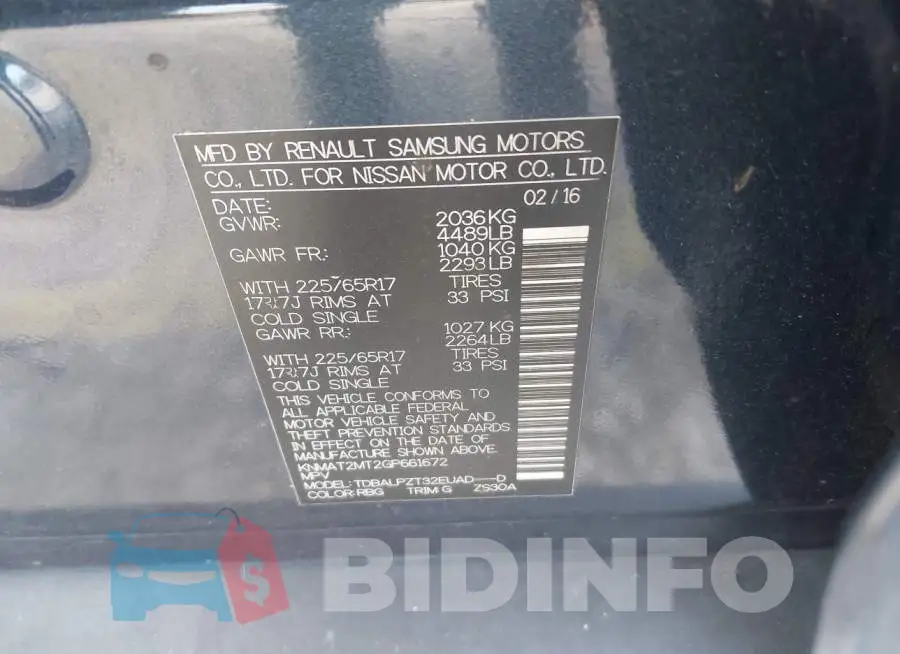 KNMAT2MT2GP661672 Photo# 9
